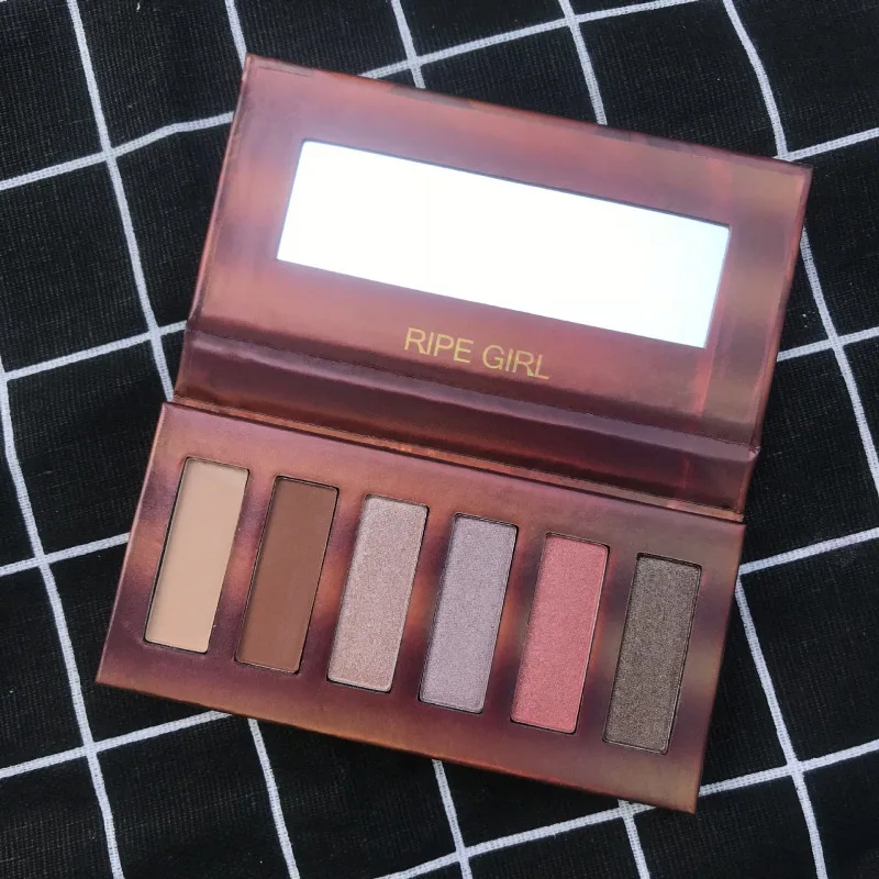 6 Color Mini Heat Eyeshadow Makeup Palette Natural Shimmer Matte Daily Basic Eye Shadow Rose Night Powder |