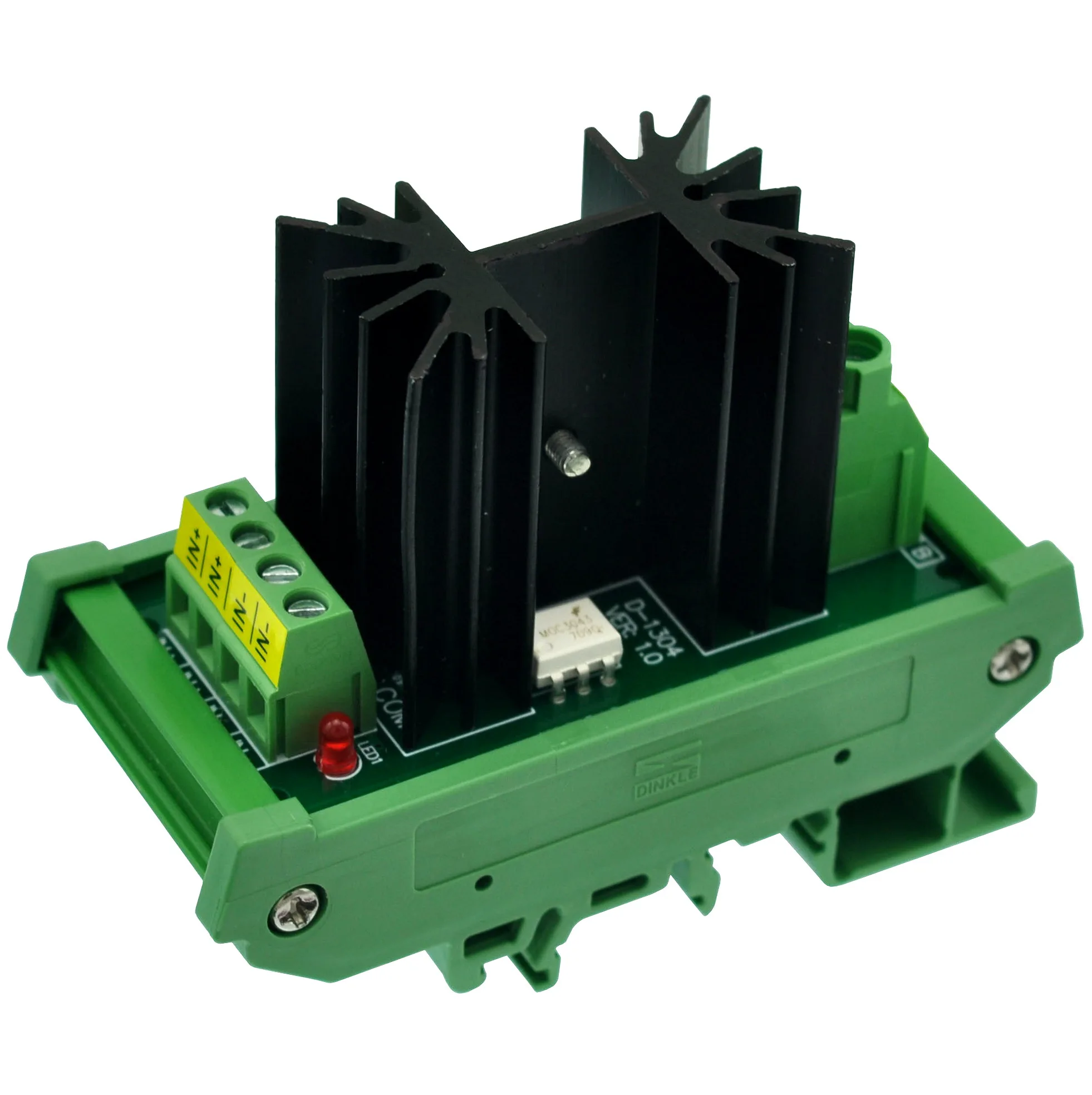 CZH-LABS DIN рейка крепление 12 ампер твердотельные реле SSR модуль в 4 ~ 32VDC 100 240VAC. (1 канал)