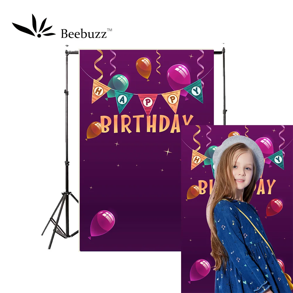 Фиолетовый фон для студийной фотосъемки с изображением героев мультфильмов