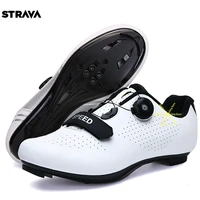 strava cycling shoes men outdoor sport%c2%a0waterproof anti slip cycling shoes road bike durable self locking bicycle cycling shoe