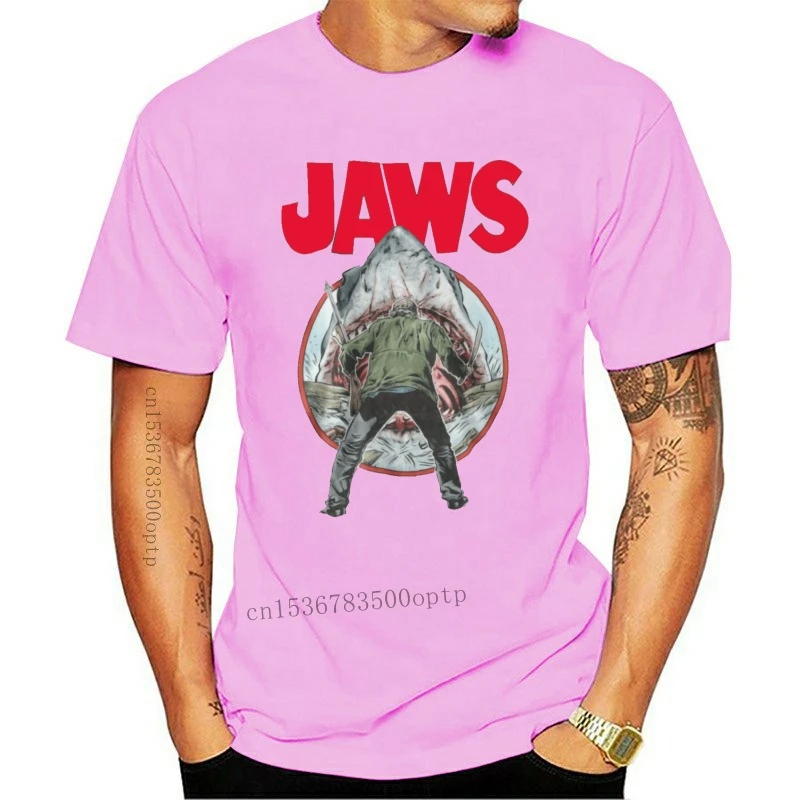 

Design Jaws Movie T-shirt Sahrk Cult Movie Tee 70s 80s 90s Amity Island