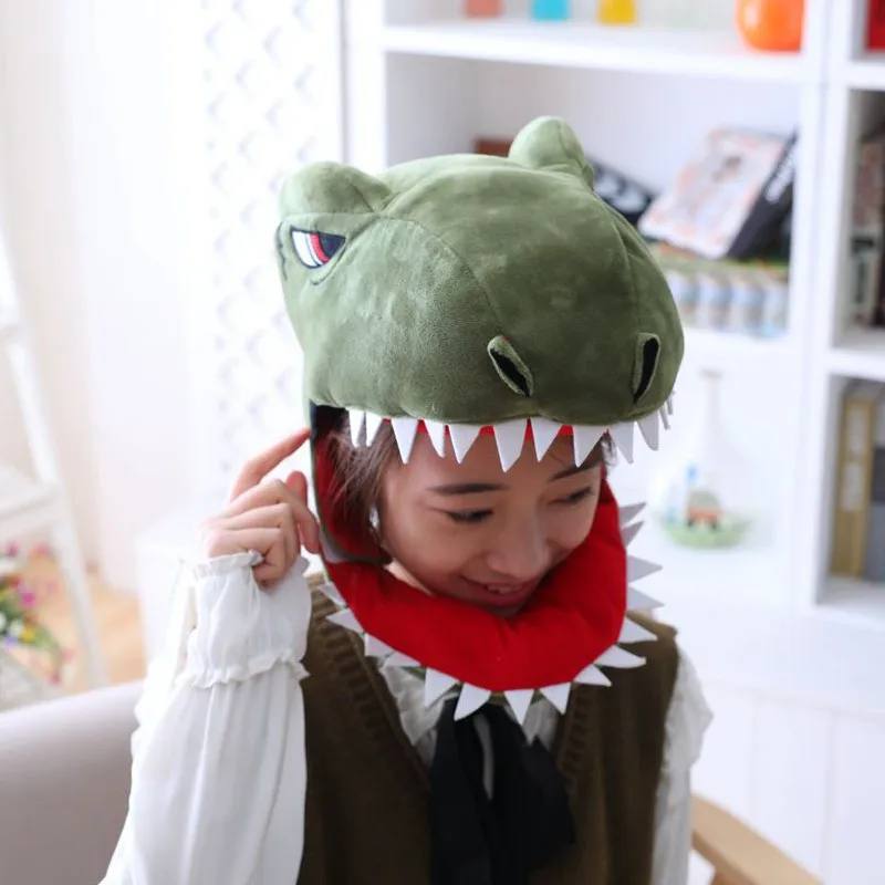 Мультяшные Животные Динозавр Акула шляпа Косплей смешные шляпы Kawaii головной