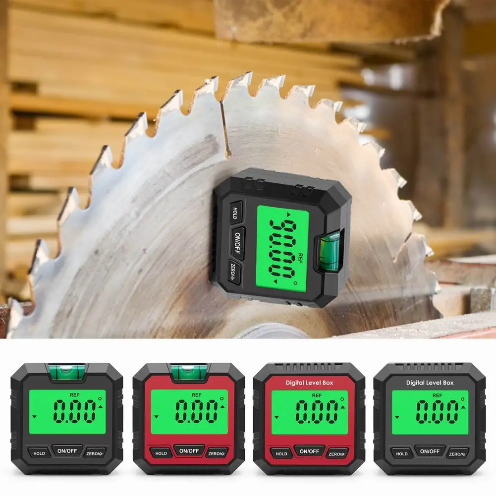 

360° Digital Level Protractor Inclinometer Magnetic Base Digital Angle Gauge With Backlight Level Tester Measuring Tool