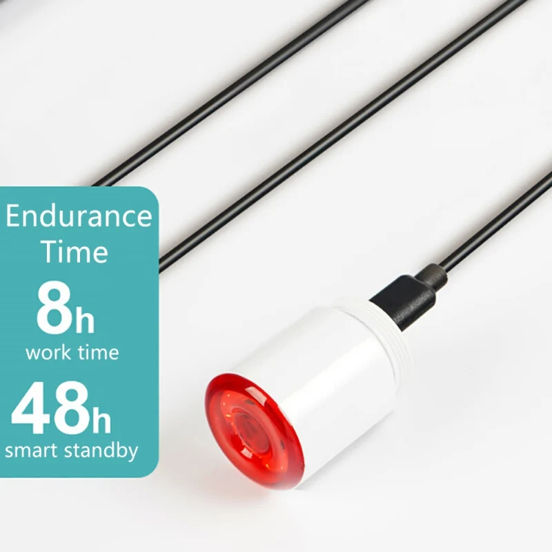 

1pcs Bicycle Rear Light Auto Start / Stop Brake Detection Waterproof Bicycle Smart Brake Light USB Rechargeable LED Bicycle Tail