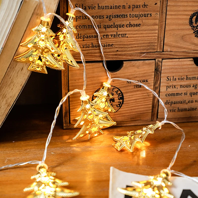 2M/3M/4M Christmas Tree Iron LED Light String Lights Outdoor Indoor Fairy Decoration For Home Bedroom | Лампы и освещение