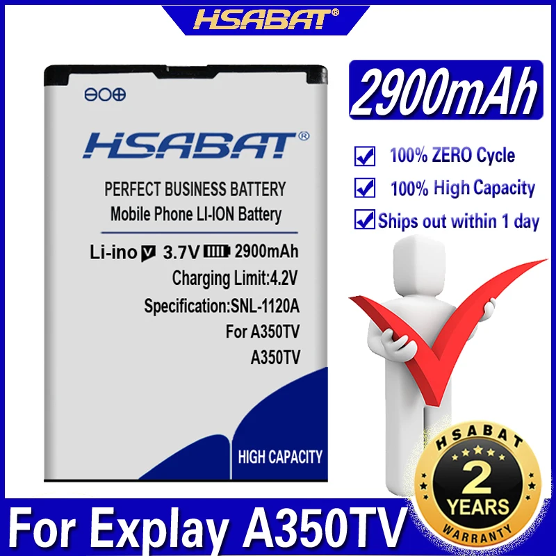 Аккумулятор HSABAT 2900 мАч для Explay A350TV|battery for|2000mah batterybattery 2000mah |