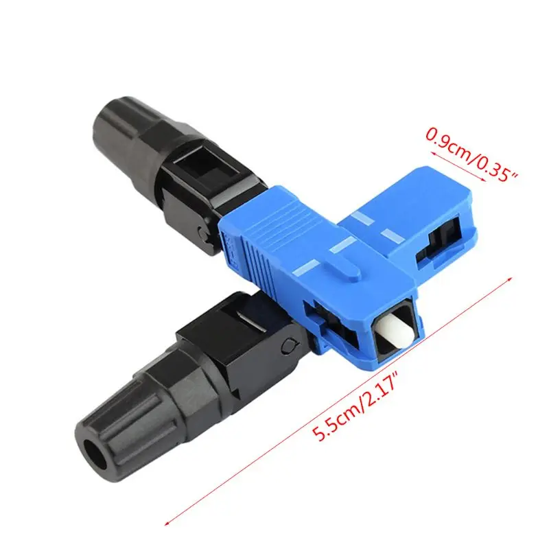 

100pcs 55mm FTTH SC UPC APC Single-mode Pre-embedded Mode Fiber Optic Connector