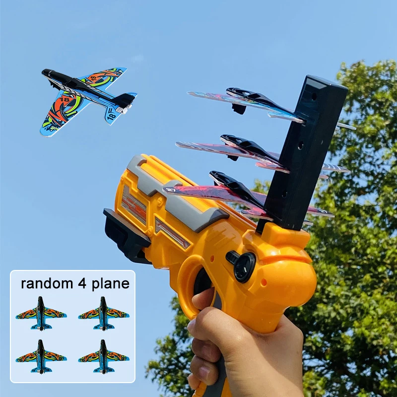 Sports Game Airplane Launcher Outdoor Garden Fidget Toy  Outdoor Playset for Kids  Games for Kids Sports Team Playground Outdoor 