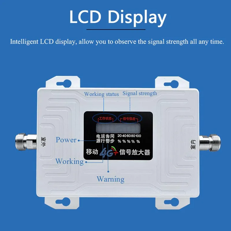 70dB TDD 4G AGC усилитель сигнала B40 2300MHz мобильный телефон ретранслятор сотовой Yagi +
