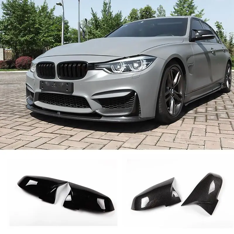 2 шт. крышка для зеркала заднего вида углеродная черная BMW серии 1 3 4 X M 220i 328i 420i F20 F21
