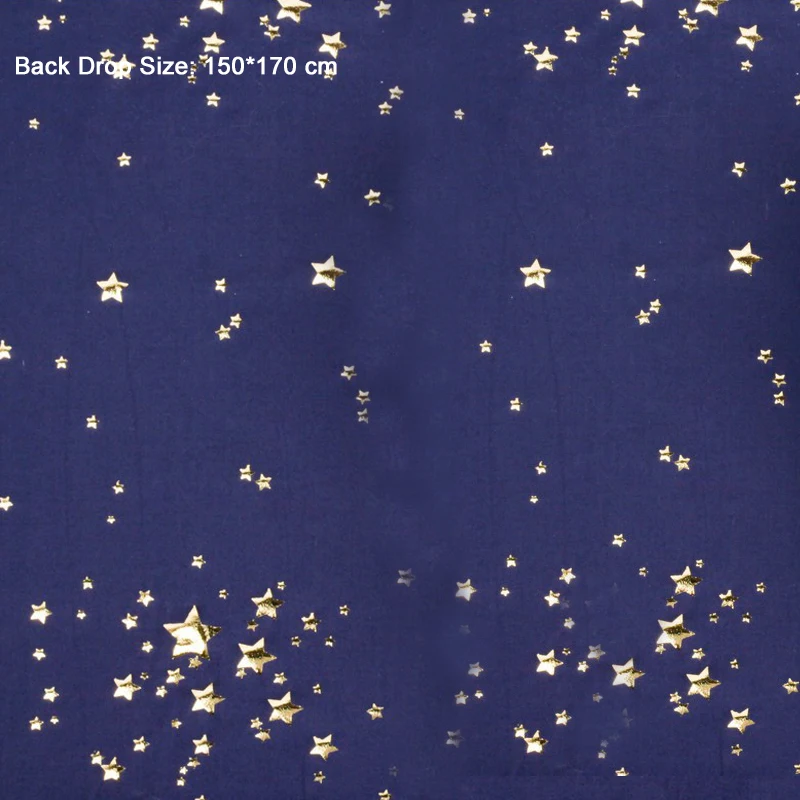 Новое поступление пайетки Звезда Детская фотография повязка пеленка фон золотые