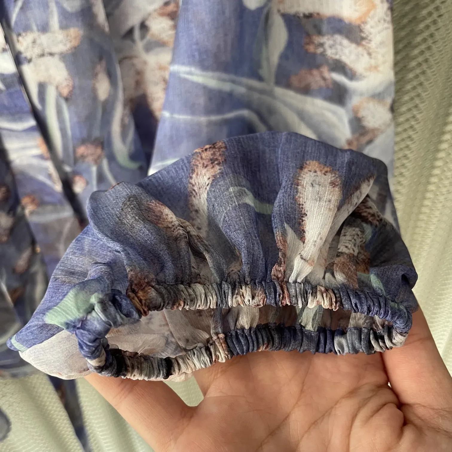 

High Quality Printing Vintage Long Lantern Sleeve Shirt Spaghetti Strap Elegant Two Pieces Set Tops Women Lace Up Ruffle Blouse