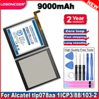 Аккумулятор LOSONCOER TLP078AA 9000 мАч для планшетов Alcatel TLP078AA 1ICP388103-2