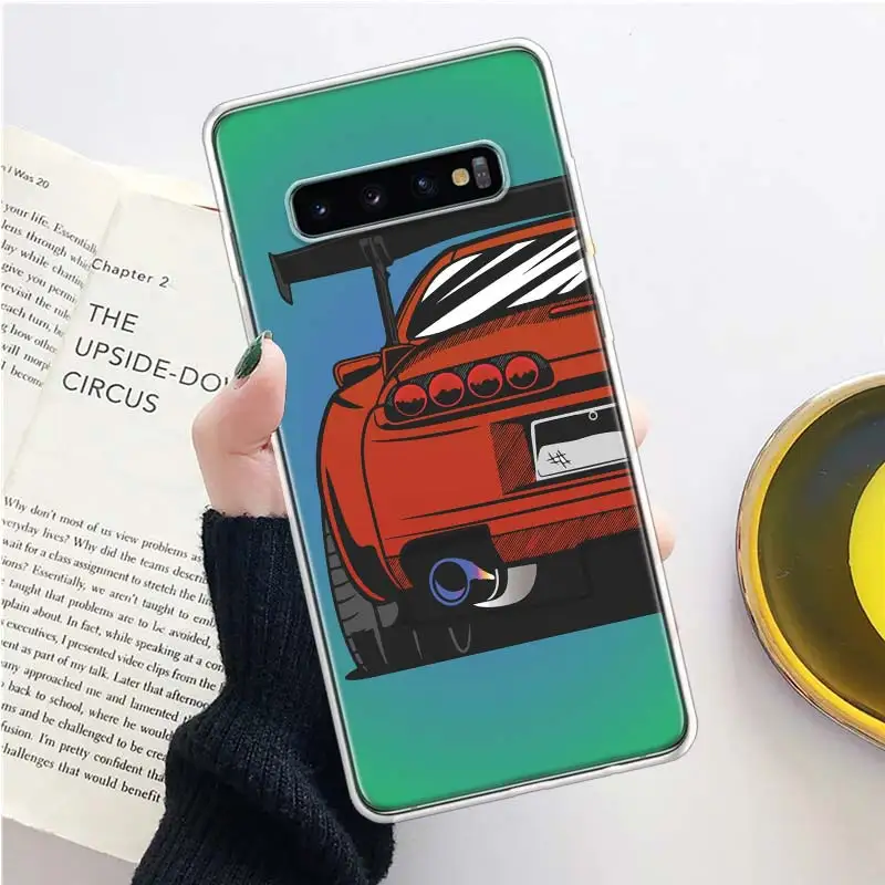 Japan JDM Sports Cars Comic Phone Case For Samsung Galaxy S21 S20 FE S22 S23 Ultra S10 Plus S9 + S8 S7 Edge S10E Lite Soft Cover