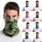 Шарф-повязка унисекс, охлаждающая маска для лица, из вискозы, для защиты от солнца, рыбалки, походов, камуфляжная бандана, лето