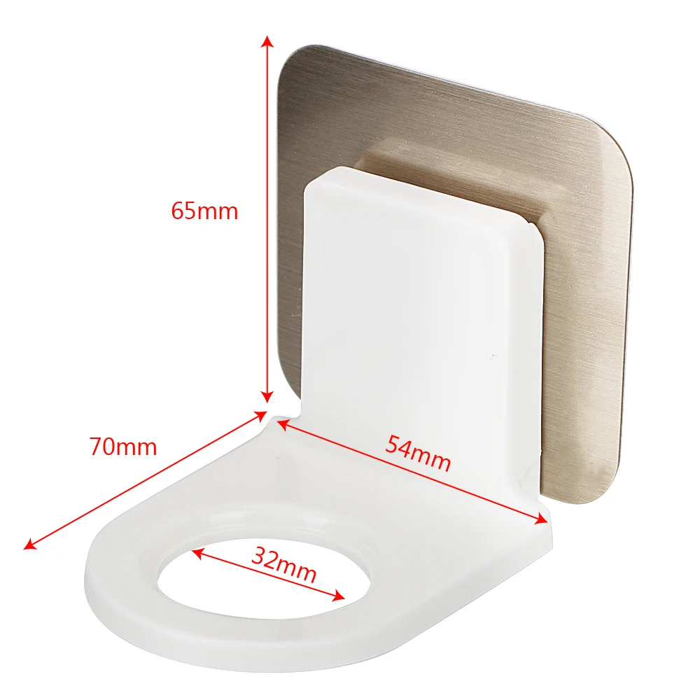 

Wall Storage Wall Mounted Self Sticky Hooks Strong Adhesive Hook For Body Wash Shampoo Bottle Power Plug Socket Hanger Holder