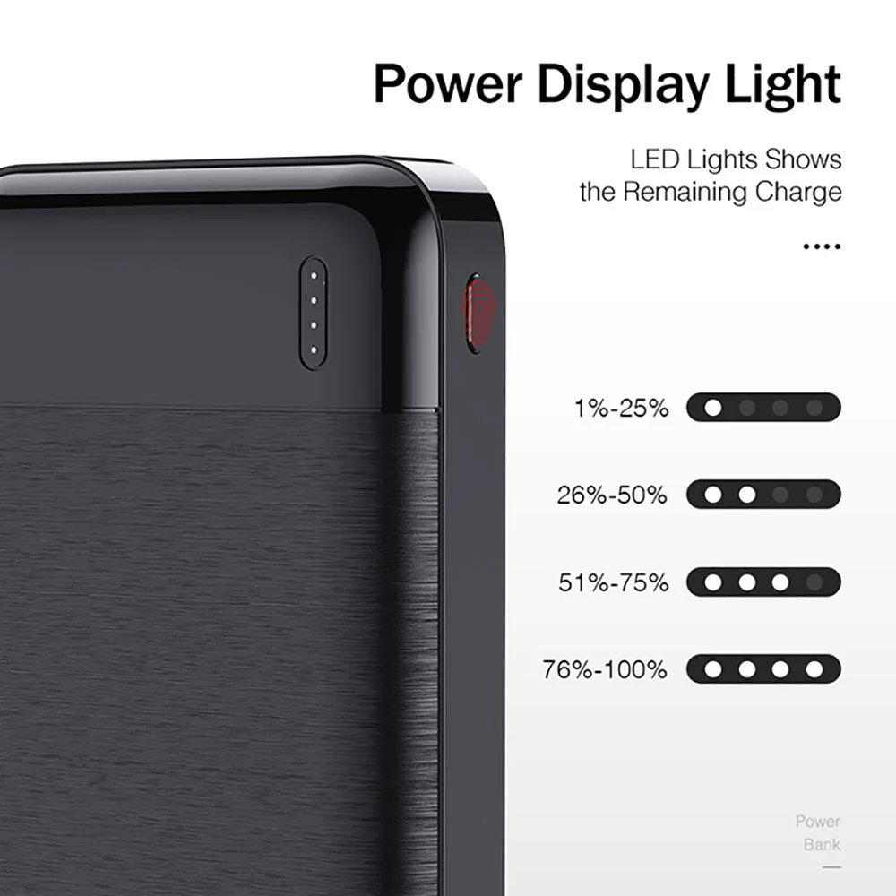 QC3.0 PD портативное зарядное устройство 10000 мА USB Внешнее для iPhone 11 SE | Мобильные