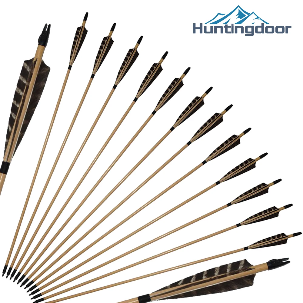 6/12/24 шт. деревянные стрелы для стрельбы из лука|Лук и стрела| |