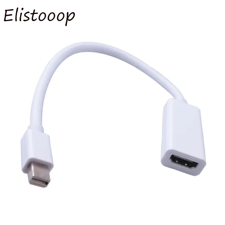 Elistooop 24 см мини DisplayPort Дисплей Порт DP к HDMI адаптер кабель для Apple Mac Macbook Pro Air |