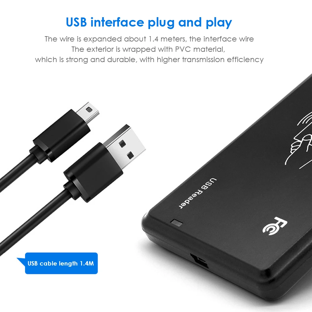 13 56 МГц Mifare RFID Бесконтактный бесконтактный датчик умный USB Магнитный кардридер 125