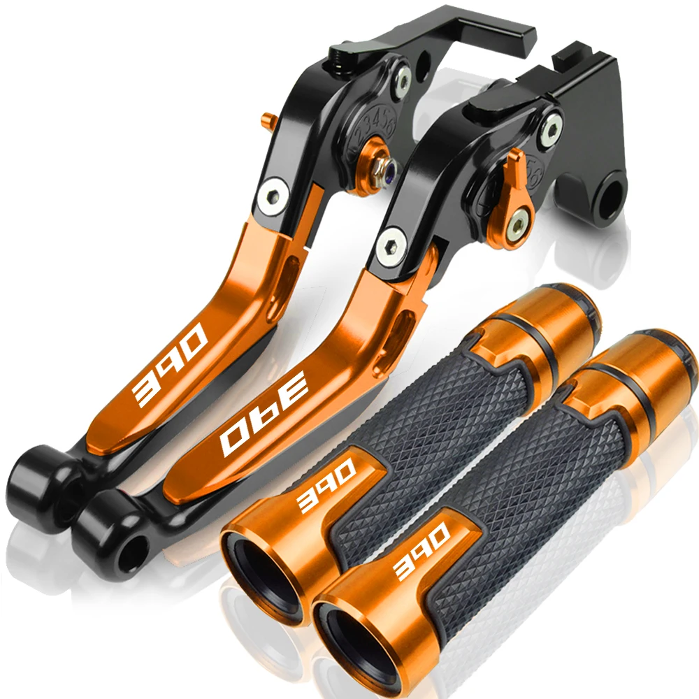 

Motorcycle Accessories CNC Aluminum For 390 2012-2019 2018 2017 2016 2015 2014 Folding Adjustable Brakes Clutch Levers Handlebar