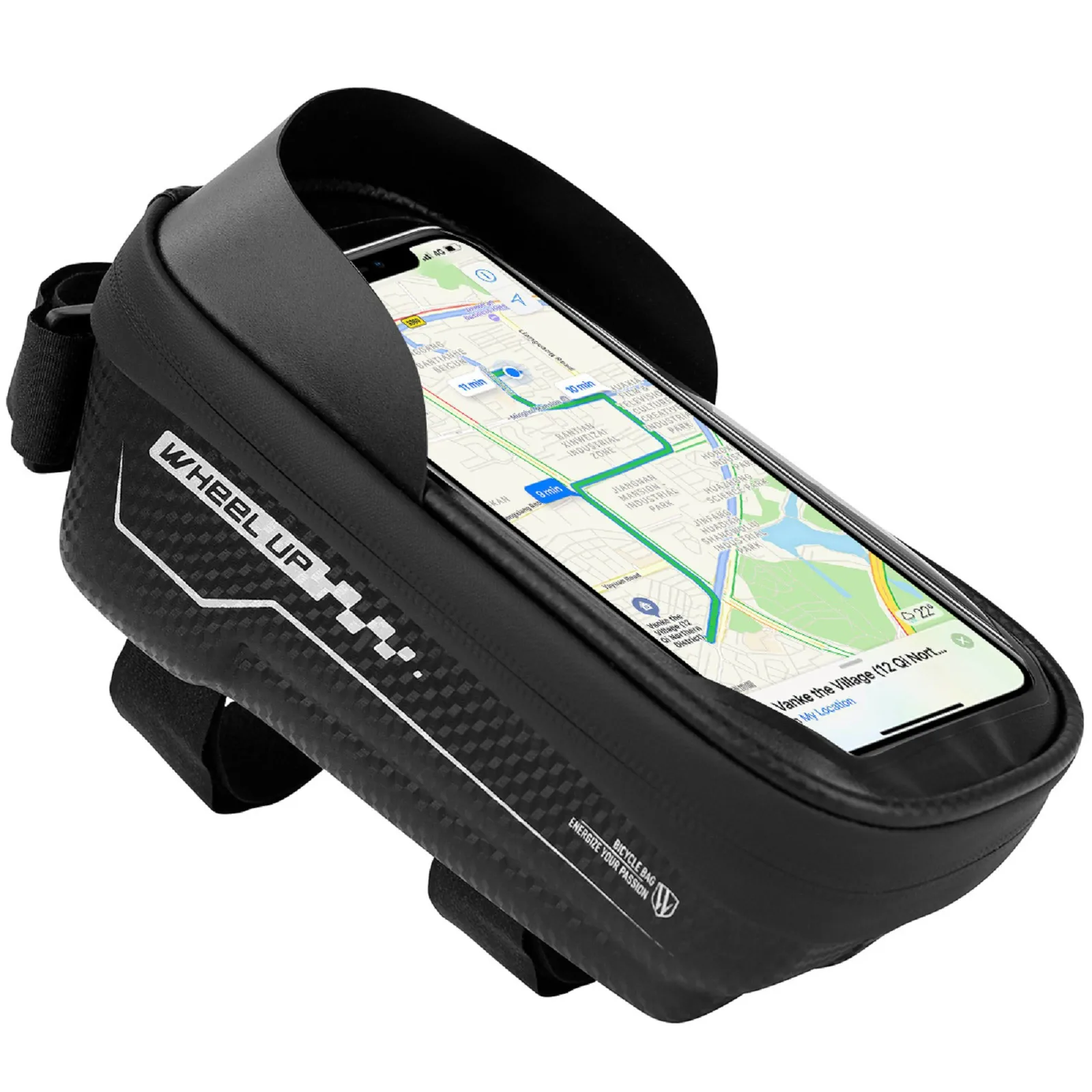 

Bike Front Frame Phone Mount Bag Hard Shell Bike Cycling Storage Bag With Waterproof Touch Screen Phone Case