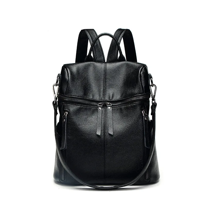 

Top selling Large capacity lady PU leather rucksack school bag back pack purse ladies leather backpack