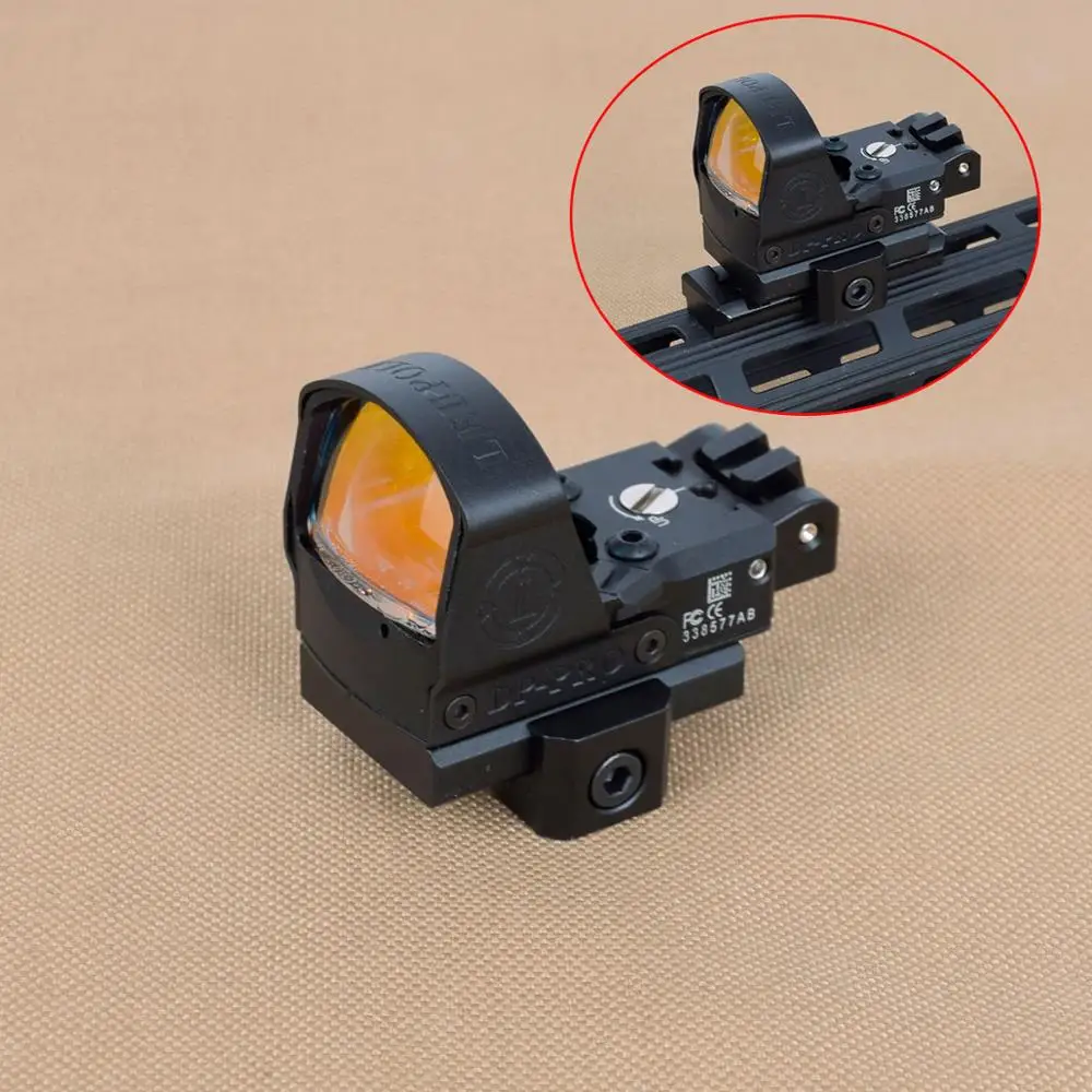 CNC Aluminum LP DP Pro Reflex Red Dot Sight With Airsoft KSC KWA Glock 1911 1913 Mount For Hunting Scope Sight