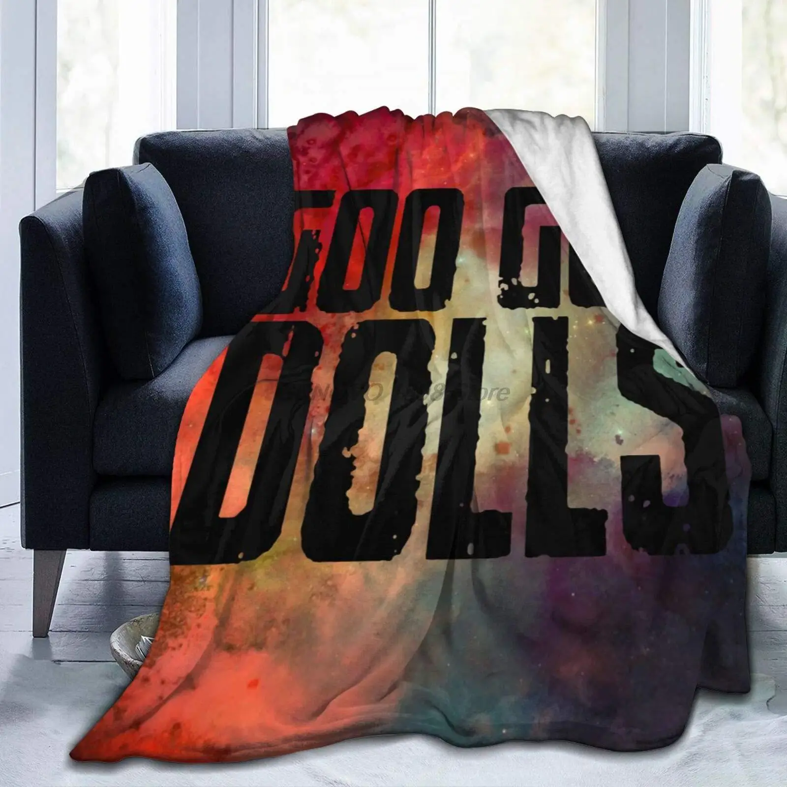

Goo Dolls-Manta de franela Ultra suave, ligera, peluda y cálida, para ropa de cama de invierno, sofá