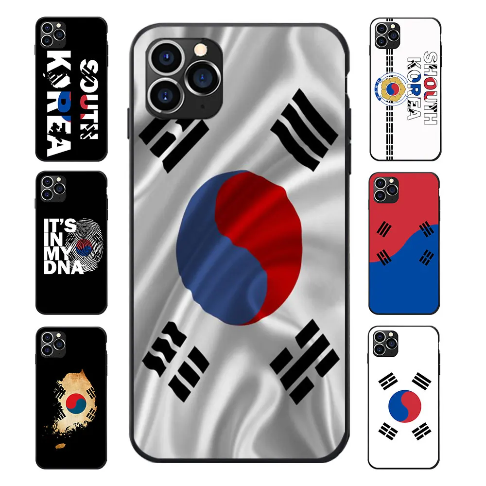 Мягкие ТПУ чехлы для телефонов Huawei Honor 7 8 9 10 V20 S I A Pro LiteSouth Korea National Flag герб
