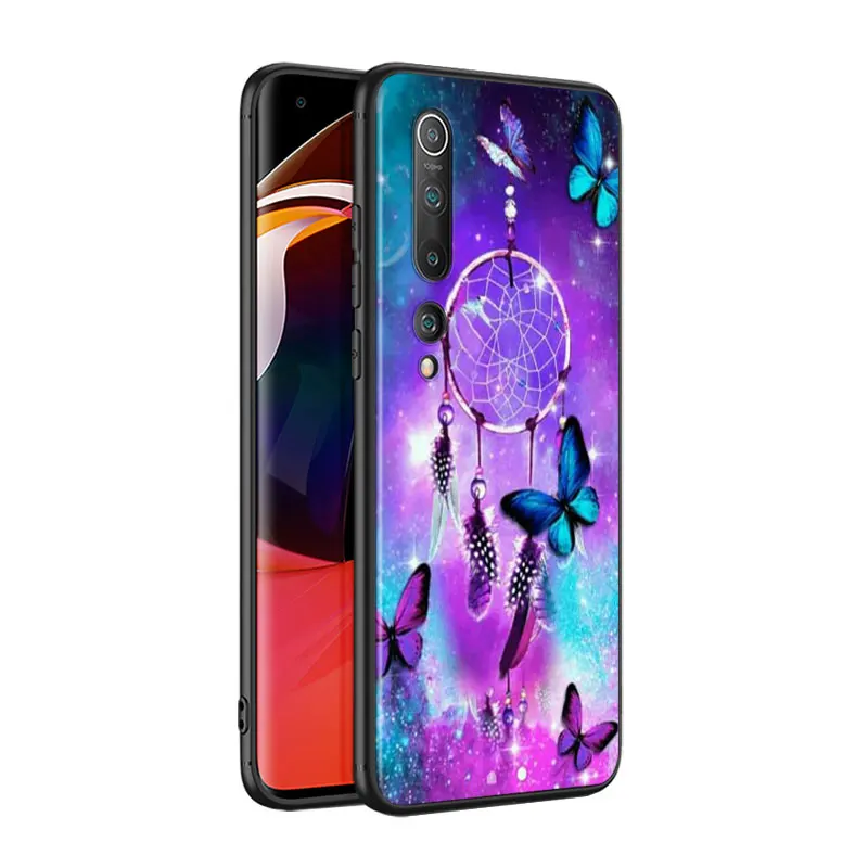 Black Silicone Cover For Redmi Note 9 9S Max 8T 8 8A GO Pro The dream catcher mandala Xiaomi 10 CC9 A3 Lite Phone Case | Мобильные