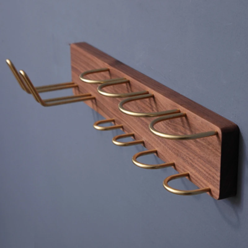 Держатель для сушилки волос деревянный настенный Многофункциональный железные