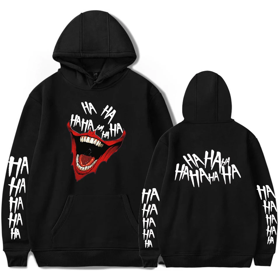 

Trendy Boys/girls software Long Sleeve Pullovers High Quality Peculiar haha joker print Spring/autumn Hoodies Women-Clothes