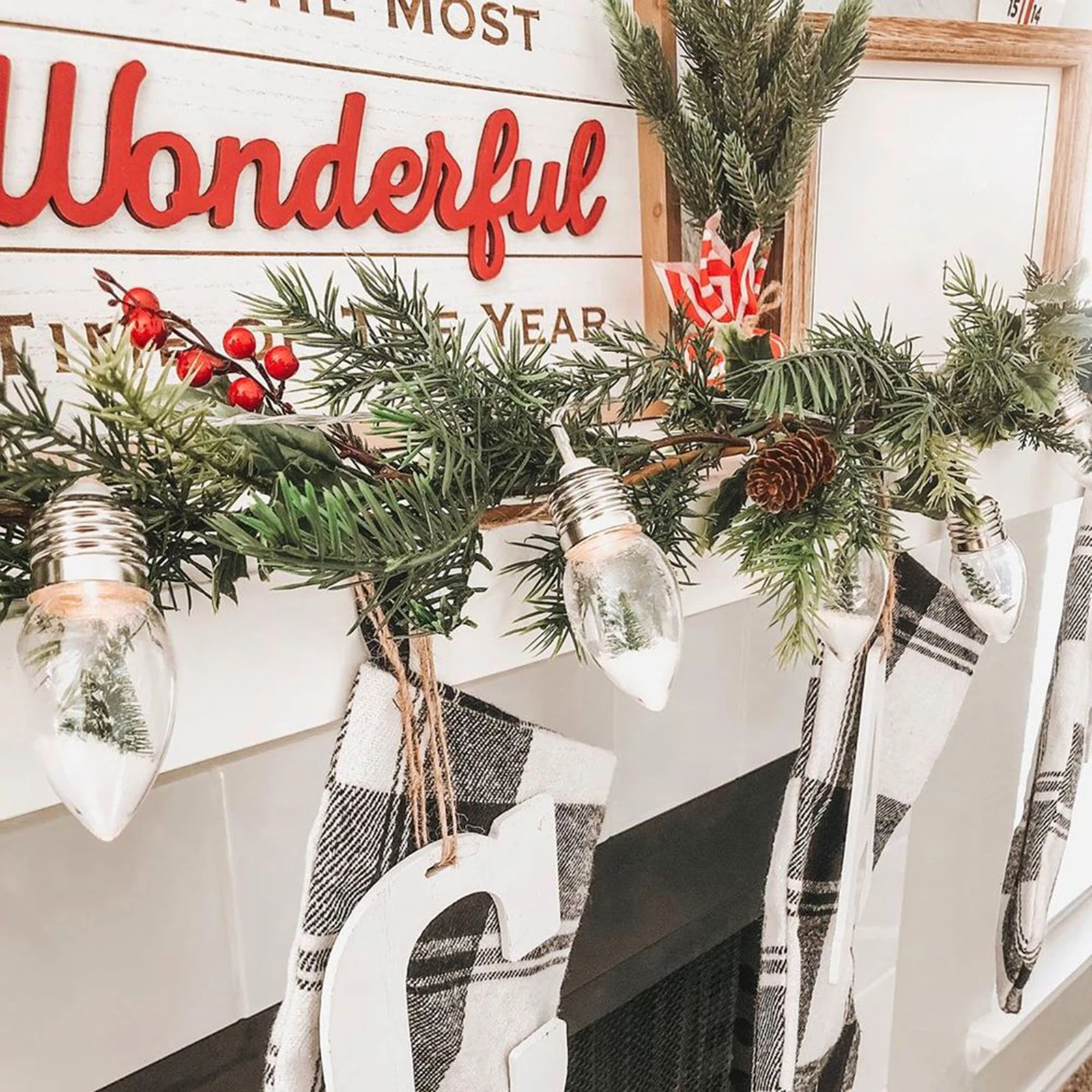 Снежный шар светильник рождественские свитеры с повышенной прочности Пластик