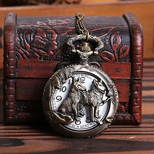 Кварцевые карманные часы на цепочке лучший подарок для мужчин и женщин ретро