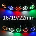 Горячая Распродажа 16 мм 19 мм 22 мм металлический пуш-ап Водонепроницаемая кнопка переключателя Мощность Кнопка Светодиодный светильник Выключатель без фиксации автомобиля