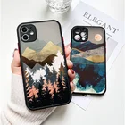 Чехол для телефона с мультипликационным пейзажем для iphone 11, чехол для iphone 13, чехол для iPhone 7, 8 Plus, 12, 13, 11 Pro Max, XR, 13, 12 Mini, XS, Max SE, чехол