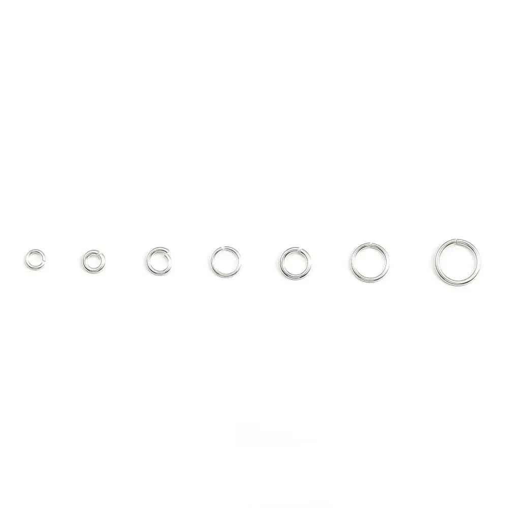20pcs Genuine Real Pure Solid 925 Sterling Silver Open Jump Rings Split Ring For Key Chains Jewelry Making Findings Accessories images - 6