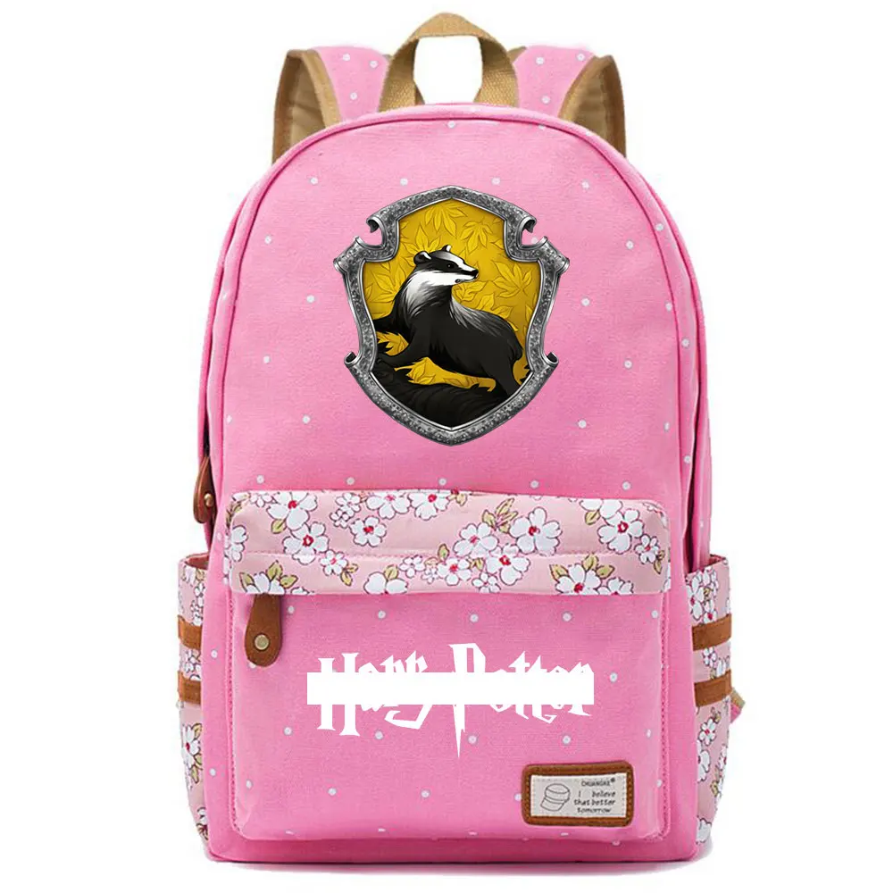 F0301 Горячая Волшебная школа Ravenclaw Орел детская школьная сумка для девочек Женская сумка рюкзак для подростков холщовый женский рюкзак - Цвет: F03-20