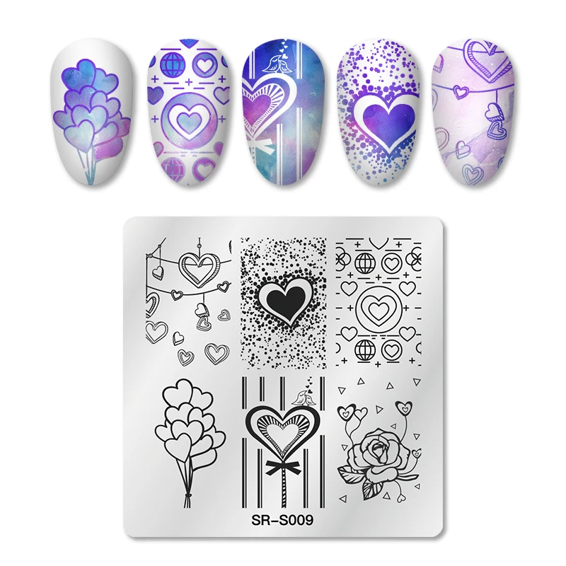 RBAN гвоздь из нержавеющей стали штамповочная пластина в форме сердца шаблон