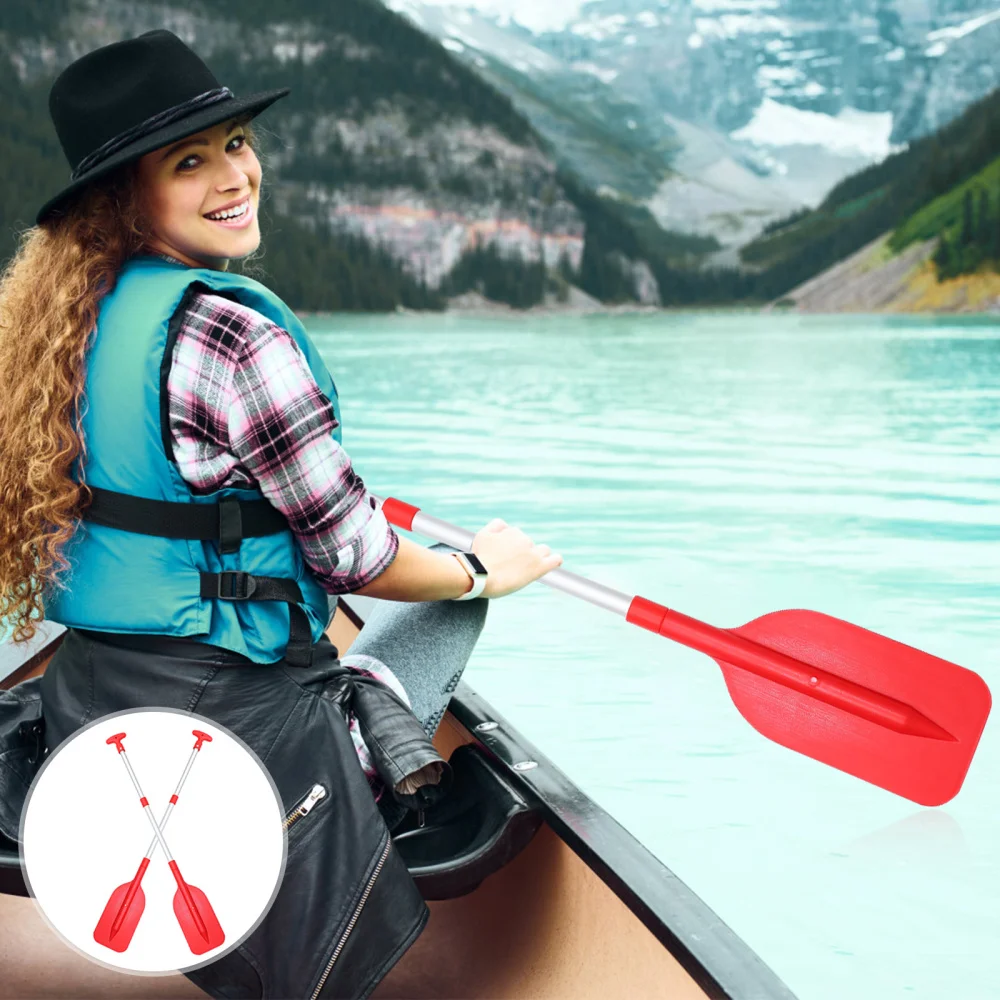 

2pcs Telescopic Float Boat Paddle Convenient Adjustable Kayak Paddle Oar