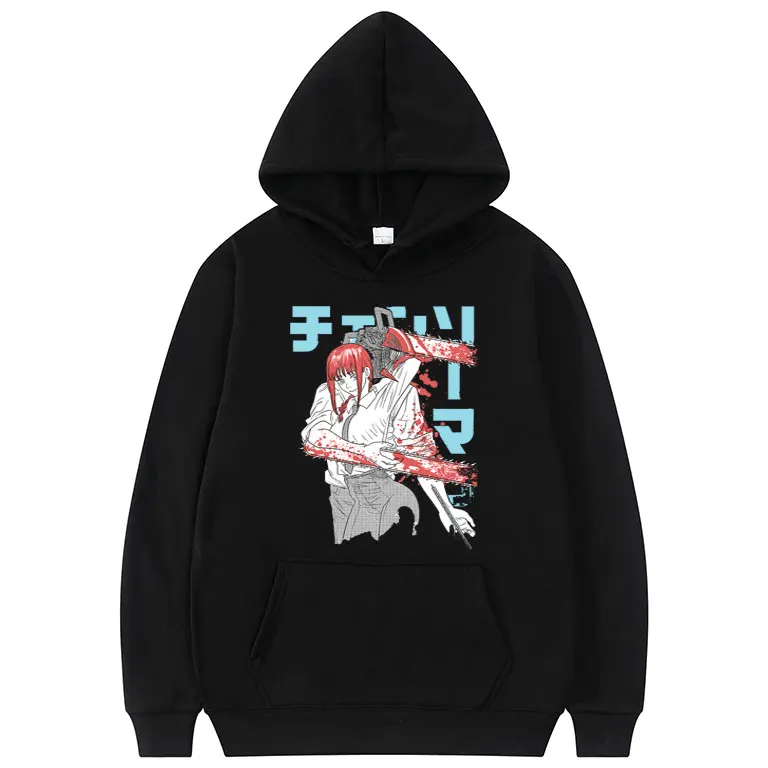 

Chainsaw Man Pattern Streetwear Fashion Tops Popular Anime Cartoons Style Hoodie Men Women Comfortable Cotton Fabric Sweatshirt