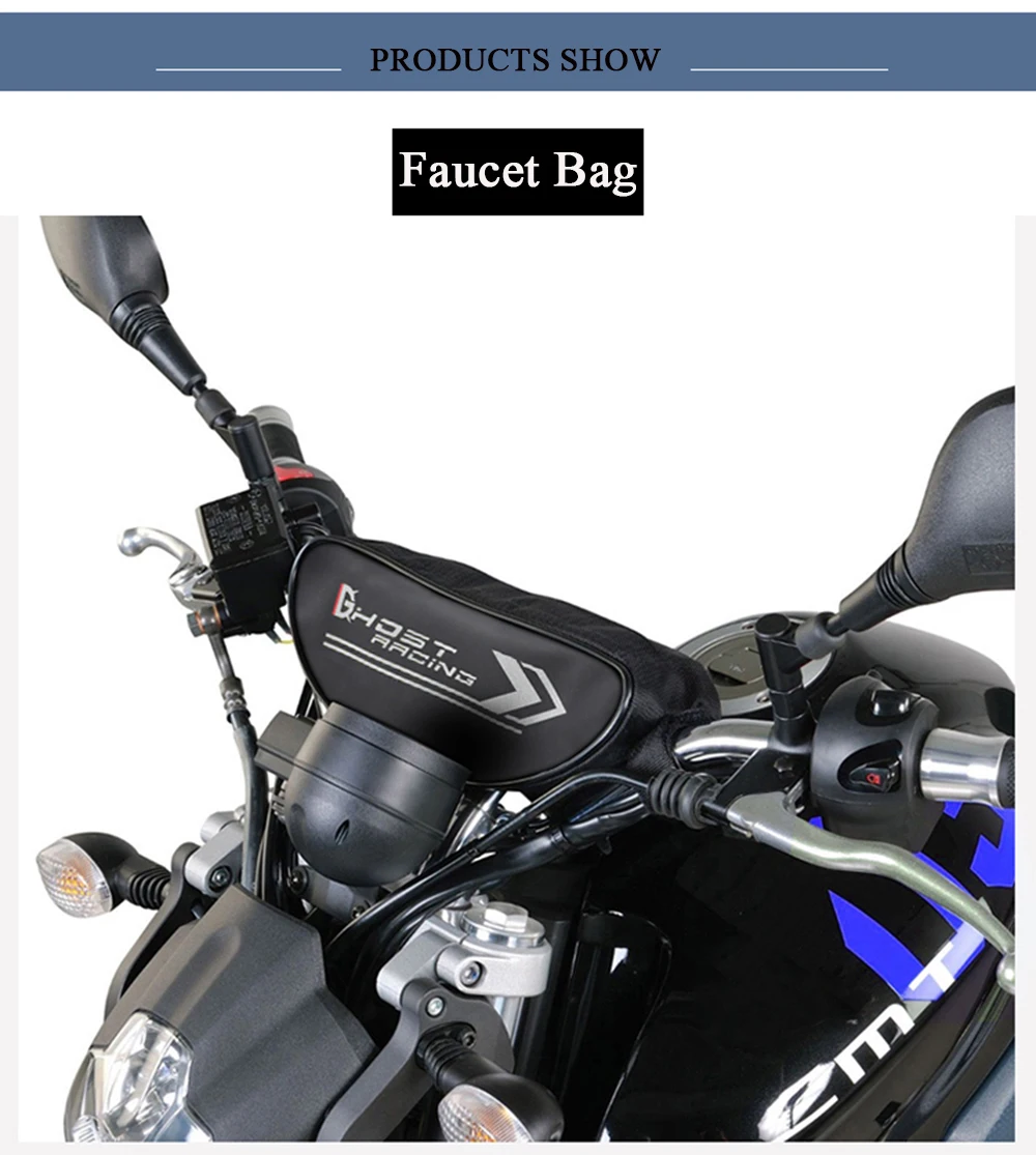 Водонепроницаемый мотоциклетный рюкзак GHOST RACING черная поясная сумка на руль одно