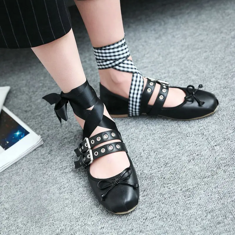 ZawsThia/Новинка 2020 года Модные женские балетки на плоской подошве с перекрестными
