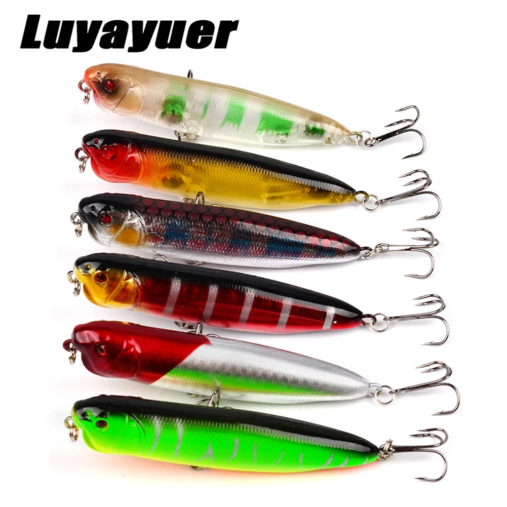 

6 шт. воблеры, приманки для ловли щуки, искусственная рыболовная жесткая приманка для подледной рыбы, 9 см пластиковая рыболовная приманка, р...