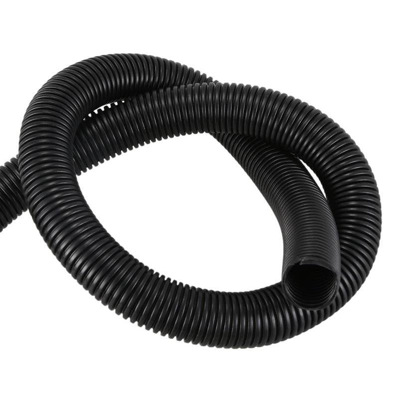 Черная пластиковая 20 мм внутренняя труба гибкая гофрированная трубка 5