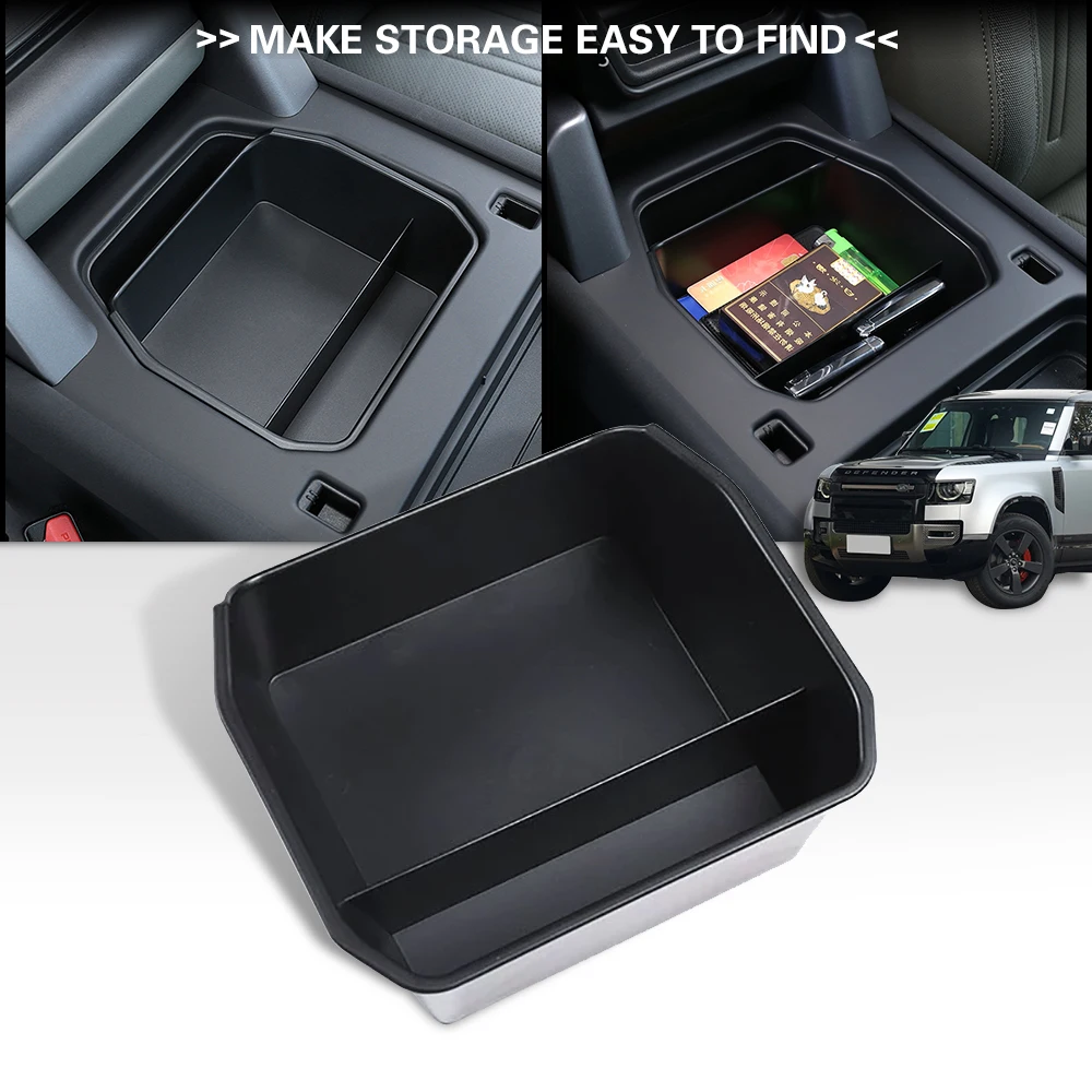 

Car armrest box central secondary storage glove phone holder container For Land Rover Defender 110 2020 car styling