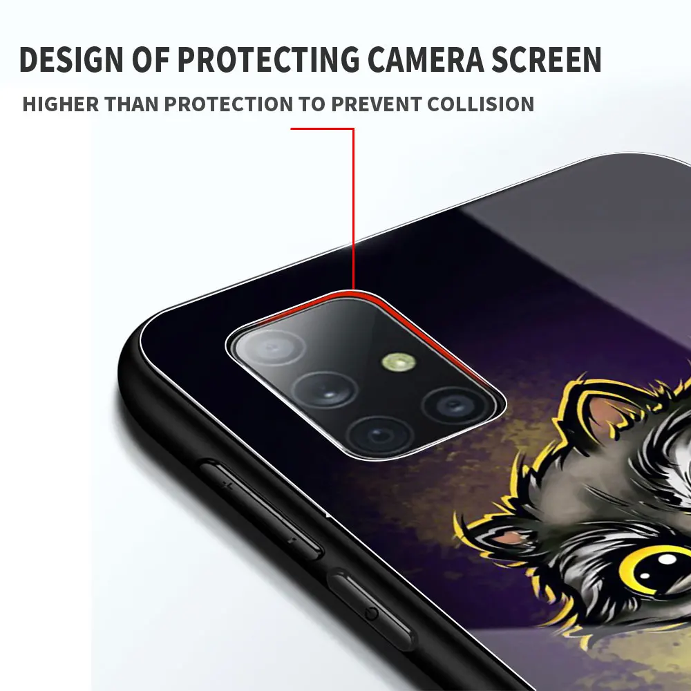 

Lion Wolf Tiger Rabbit Shark Phone Case for Samsung Galaxy A51 A71 A50 A21s A31 A70 A10 A41 A30 A40 A11 A12 A20s Glass Cover