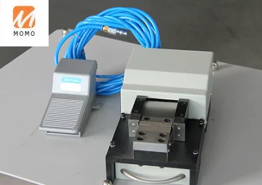 

Pneumatic components cutting and forming machine with pedal