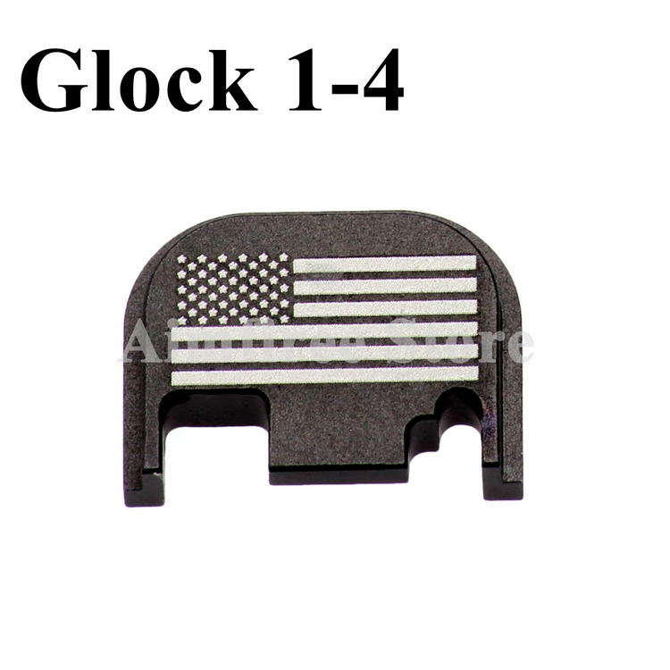 Тактический задняя крышка подвижная пластина для Gen на возраст 1, 2, 3, 4, Glock 17 19 21 22 23 26-27 31, 32, 33, 34, 35, 40, 41 9 мм. 45 Пистолет Аксессуары - Цвет: flag
